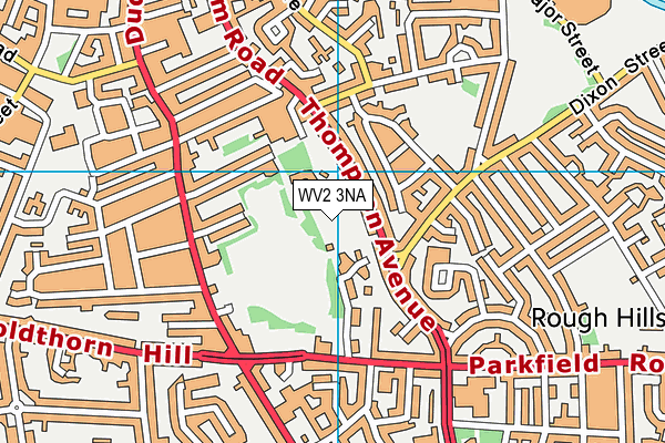 WV2 3NA map - OS VectorMap District (Ordnance Survey)