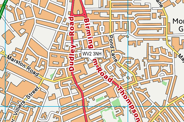 Puregym (Wolverhampton South) map (WV2 3NH) - OS VectorMap District (Ordnance Survey)