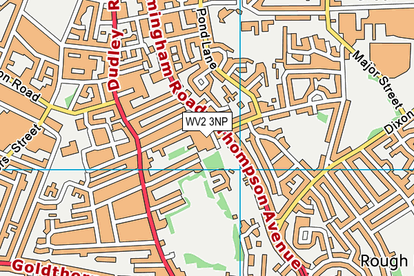 WV2 3NP map - OS VectorMap District (Ordnance Survey)