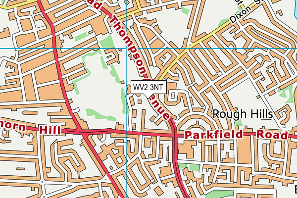 WV2 3NT map - OS VectorMap District (Ordnance Survey)