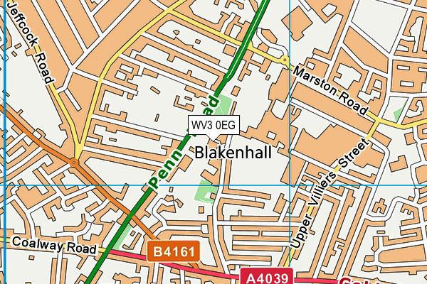 The Royal School, Wolverhampton map (WV3 0EG) - OS VectorMap District (Ordnance Survey)