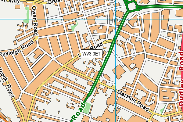 WV3 0ET map - OS VectorMap District (Ordnance Survey)
