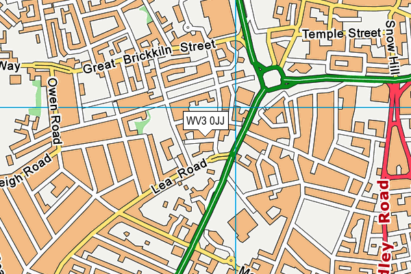 WV3 0JJ map - OS VectorMap District (Ordnance Survey)