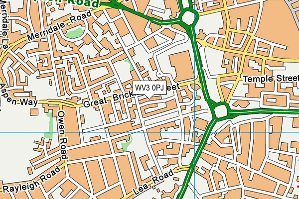 WV3 0PJ map - OS VectorMap District (Ordnance Survey)