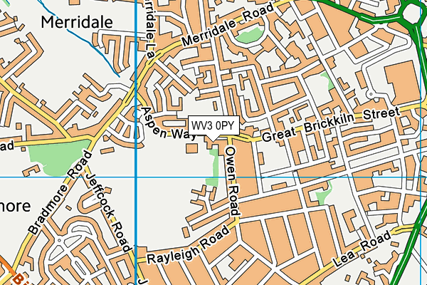 WV3 0PY map - OS VectorMap District (Ordnance Survey)