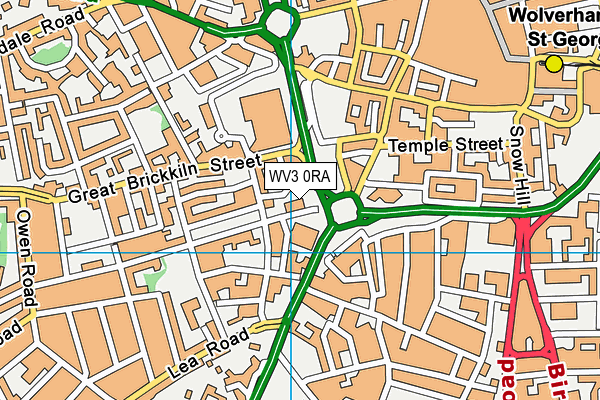 WV3 0RA map - OS VectorMap District (Ordnance Survey)