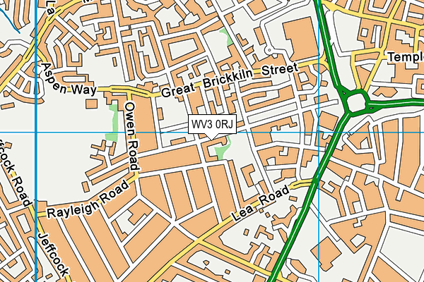 WV3 0RJ map - OS VectorMap District (Ordnance Survey)