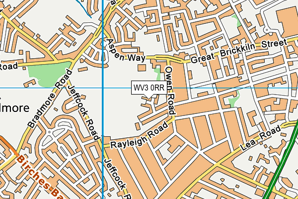WV3 0RR map - OS VectorMap District (Ordnance Survey)
