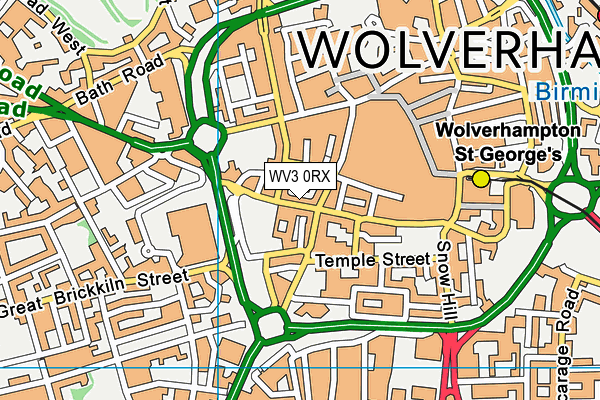 WV3 0RX map - OS VectorMap District (Ordnance Survey)