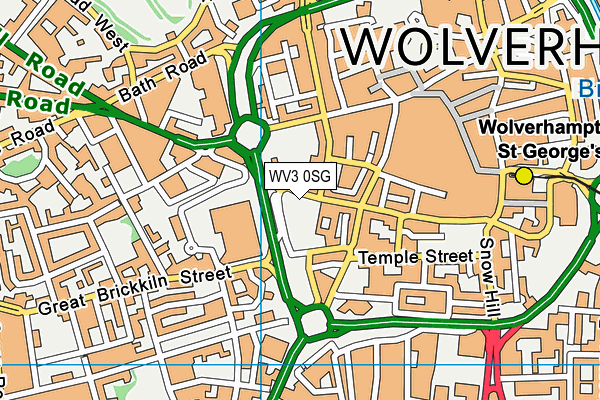 WV3 0SG map - OS VectorMap District (Ordnance Survey)