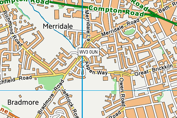WV3 0UN map - OS VectorMap District (Ordnance Survey)