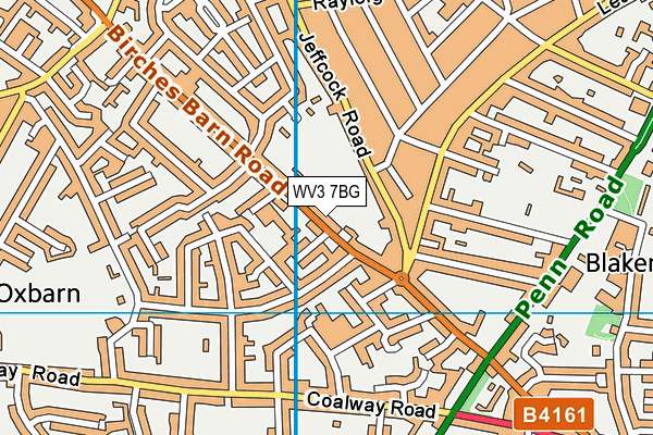 WV3 7BG map - OS VectorMap District (Ordnance Survey)