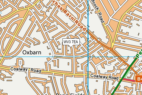 WV3 7EA map - OS VectorMap District (Ordnance Survey)