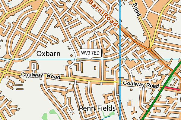 WV3 7ED map - OS VectorMap District (Ordnance Survey)