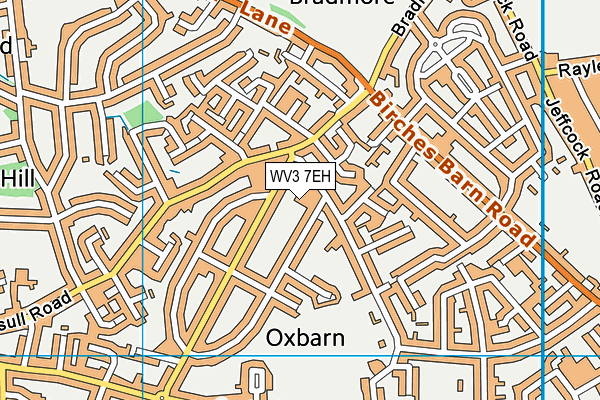 WV3 7EH map - OS VectorMap District (Ordnance Survey)
