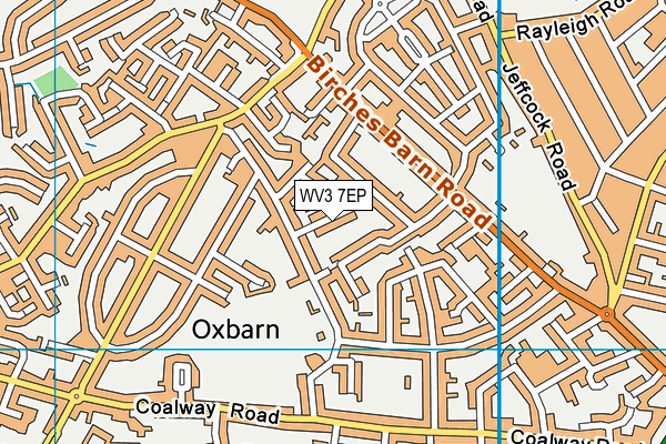 WV3 7EP map - OS VectorMap District (Ordnance Survey)