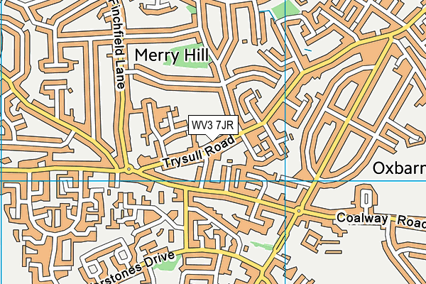 WV3 7JR map - OS VectorMap District (Ordnance Survey)
