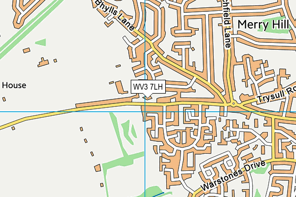 WV3 7LH map - OS VectorMap District (Ordnance Survey)