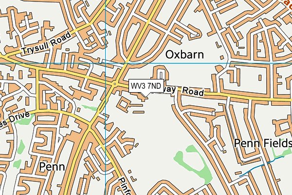 WV3 7ND map - OS VectorMap District (Ordnance Survey)