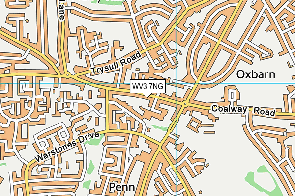 WV3 7NG map - OS VectorMap District (Ordnance Survey)