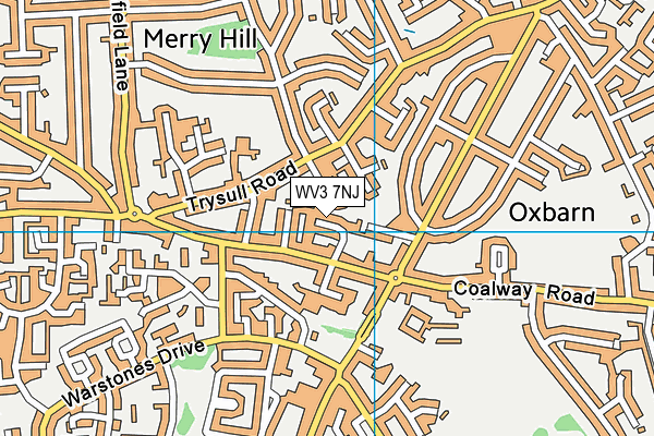 WV3 7NJ map - OS VectorMap District (Ordnance Survey)