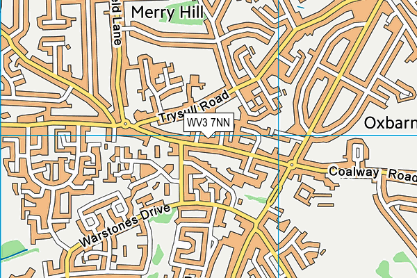 WV3 7NN map - OS VectorMap District (Ordnance Survey)