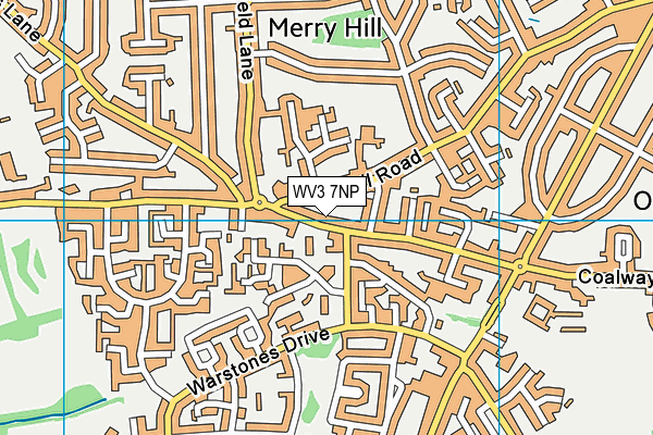 WV3 7NP map - OS VectorMap District (Ordnance Survey)