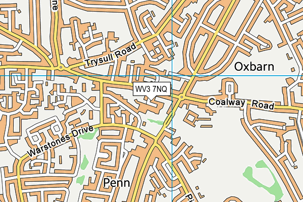 WV3 7NQ map - OS VectorMap District (Ordnance Survey)
