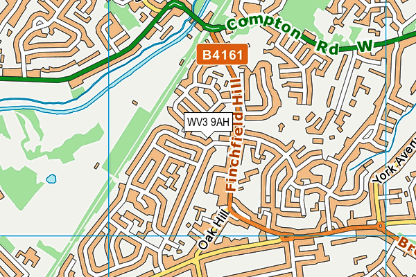 WV3 9AH map - OS VectorMap District (Ordnance Survey)