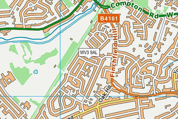 WV3 9AL map - OS VectorMap District (Ordnance Survey)