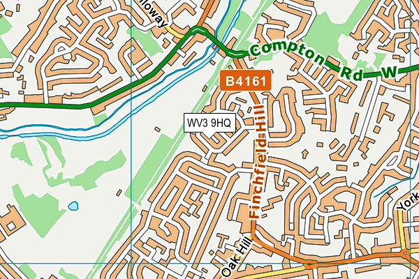 WV3 9HQ map - OS VectorMap District (Ordnance Survey)