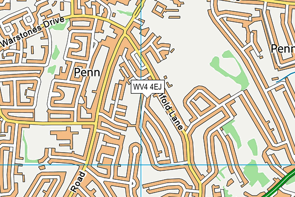 WV4 4EJ map - OS VectorMap District (Ordnance Survey)