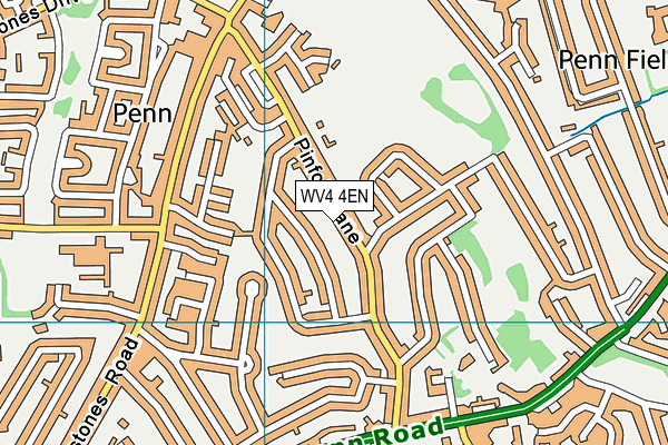 WV4 4EN map - OS VectorMap District (Ordnance Survey)