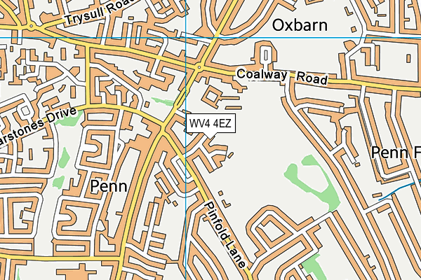 WV4 4EZ map - OS VectorMap District (Ordnance Survey)