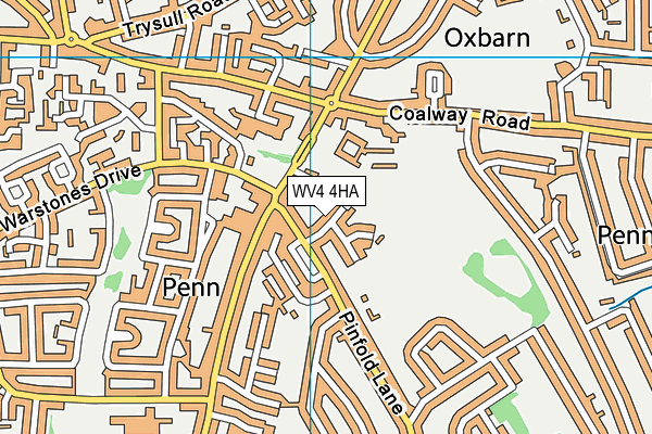 WV4 4HA map - OS VectorMap District (Ordnance Survey)