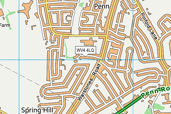 WV4 4LQ map - OS VectorMap District (Ordnance Survey)