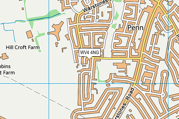 WV4 4NG map - OS VectorMap District (Ordnance Survey)