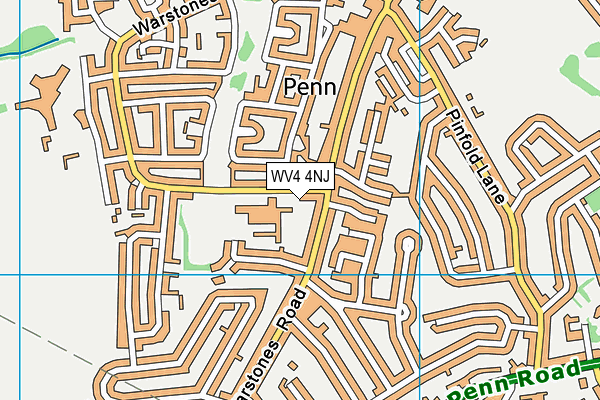 Springdale Primary  School map (WV4 4NJ) - OS VectorMap District (Ordnance Survey)