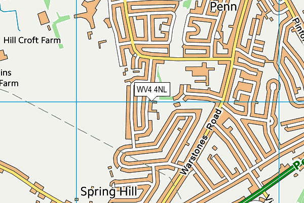 WV4 4NL map - OS VectorMap District (Ordnance Survey)