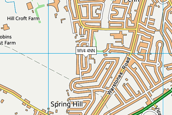 WV4 4NN map - OS VectorMap District (Ordnance Survey)