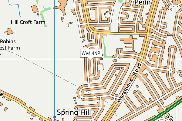 WV4 4NP map - OS VectorMap District (Ordnance Survey)