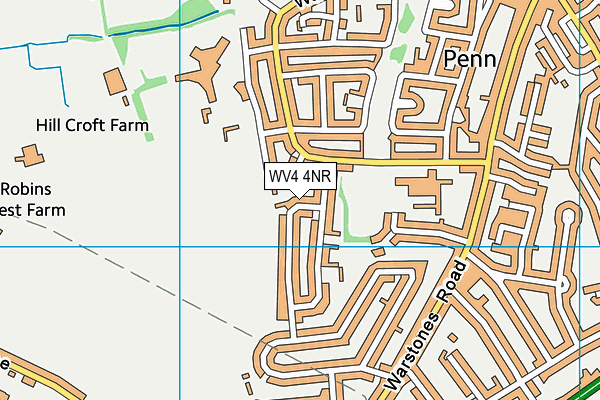 WV4 4NR map - OS VectorMap District (Ordnance Survey)