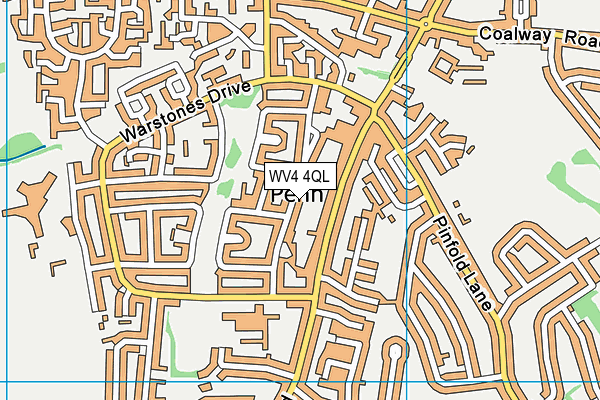 WV4 4QL map - OS VectorMap District (Ordnance Survey)