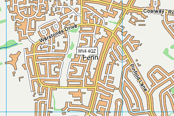WV4 4QZ map - OS VectorMap District (Ordnance Survey)