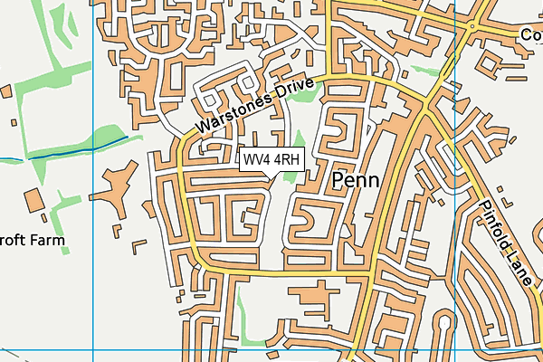 WV4 4RH map - OS VectorMap District (Ordnance Survey)