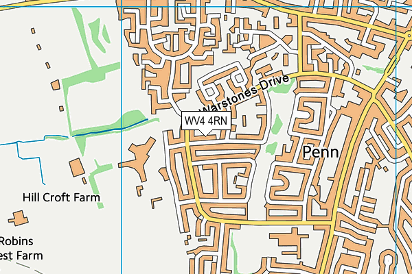 WV4 4RN map - OS VectorMap District (Ordnance Survey)