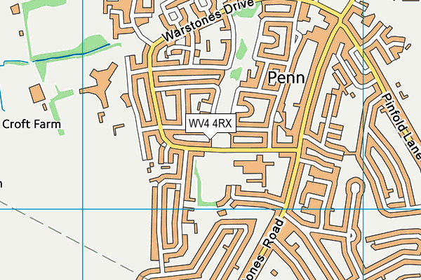 WV4 4RX map - OS VectorMap District (Ordnance Survey)