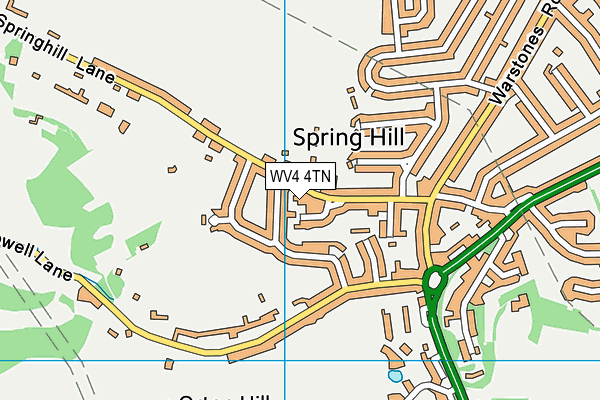 WV4 4TN map - OS VectorMap District (Ordnance Survey)