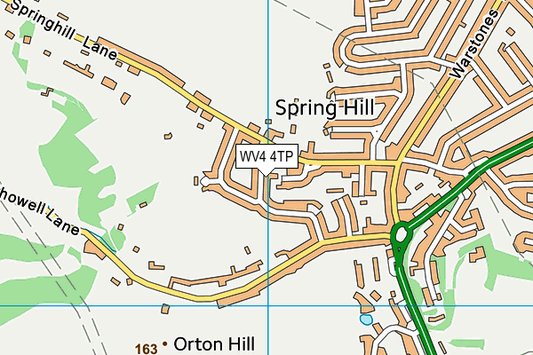 WV4 4TP map - OS VectorMap District (Ordnance Survey)