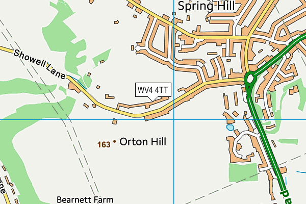 WV4 4TT map - OS VectorMap District (Ordnance Survey)